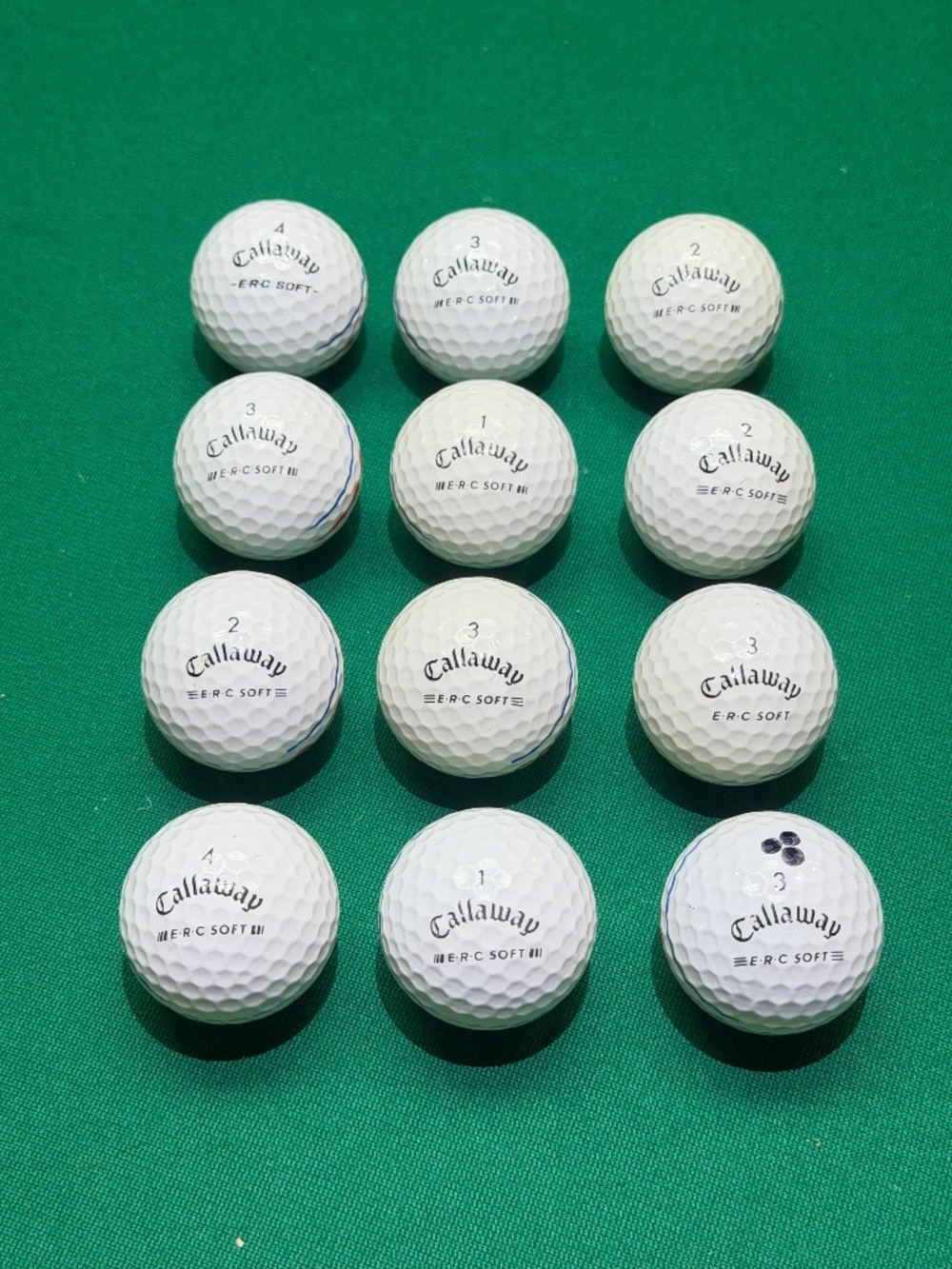 12 Callaway Triple Track E-R-C Soft Golf Balls